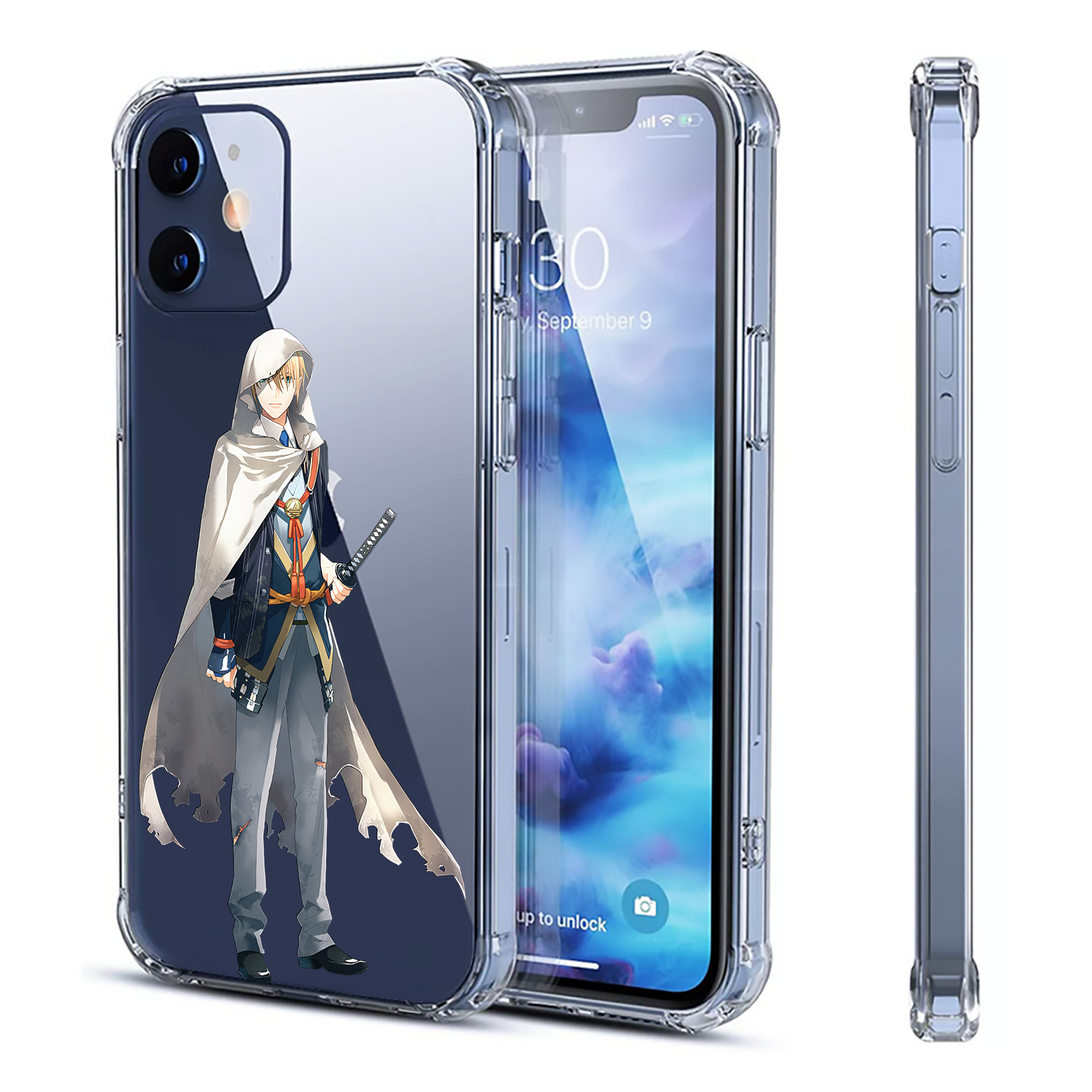 （画像用） 刀剣乱舞 Touken Ranbu 【iPhone 12シリーズ対応】透明スマホケース（クリアソフトケース）